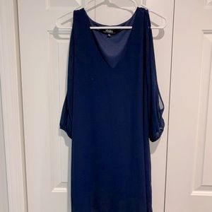 Lulus Bell Sleeve V-Neck Dress